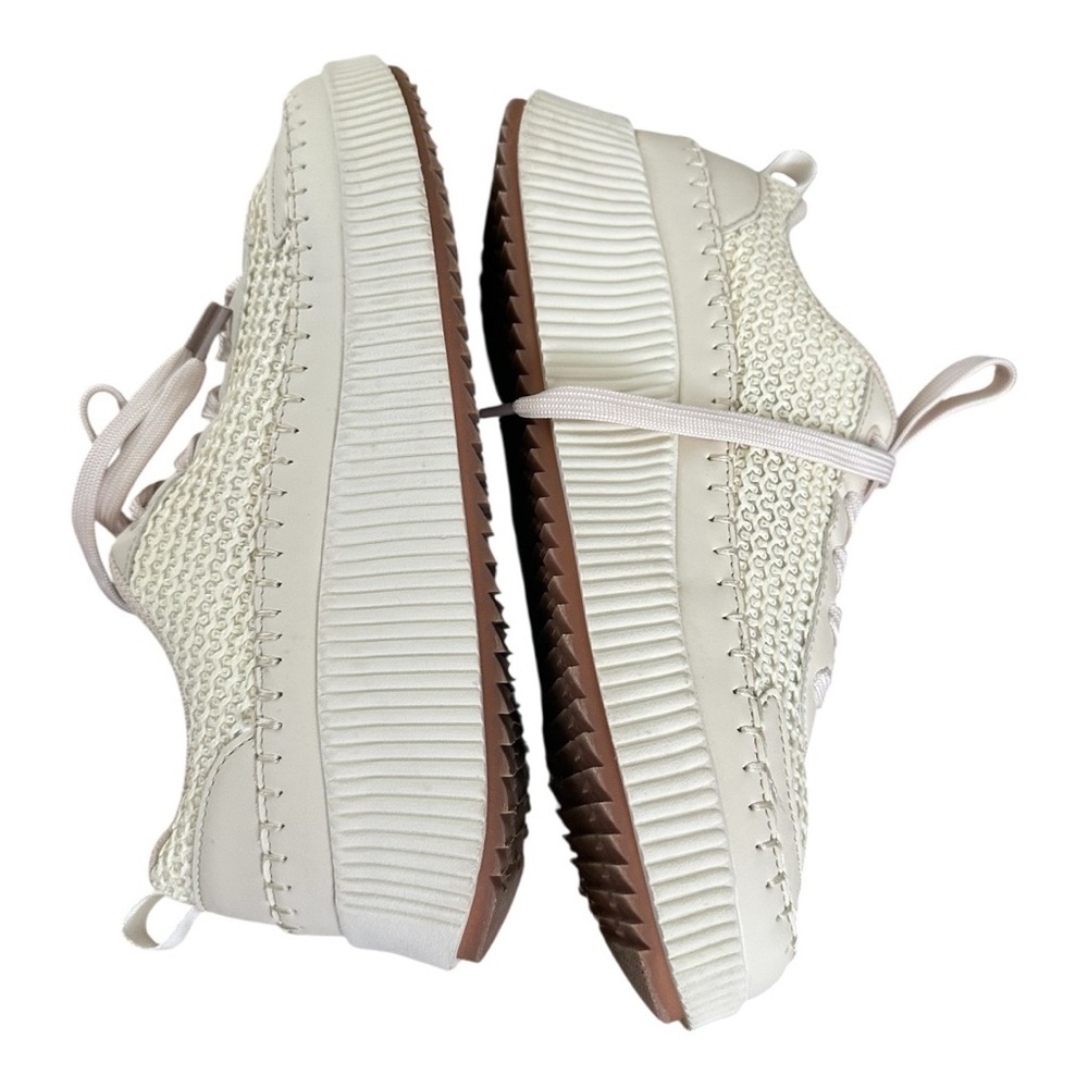Lucky Step Air Cooled Stylish Cream Women's Sneakers Size 9